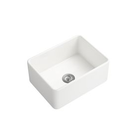 White Farmhouse Sink Deep Apron Sink Undermount Farmhouse Kitchen Sink Single Farm Sink