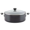 Farberware Easy Clean 8 Quart Aluminum Nonstick Stockpot, Black