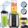 KOIOS Smoothie Blender, Max 1000w Personal Blender for Shakes and Smoothies, 12Pcs Coffee Grinder and Countertop Blenders Combo for Kitchen