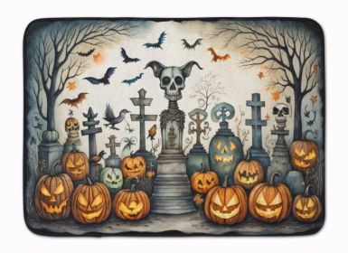 Pet Cemetery Spooky Halloween Memory Foam Kitchen Mat Machine Washable Anti-Fatigue Mat Cushion Comfort Bath Mat or Kitchen Rug