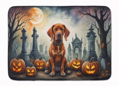 Vizsla Spooky Halloween Memory Foam Kitchen Mat Machine Washable Anti-Fatigue Mat Cushion Comfort Bath Mat or Kitchen Rug