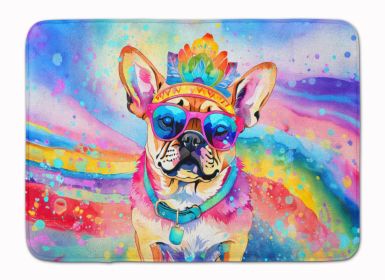 Pug Hippie Dawg Memory Foam Kitchen Mat Machine Washable Anti-Fatigue Mat Cushion Comfort Bath Mat or Kitchen Rug