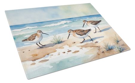 Sandpipers Hunting Glass Cutting Board Decorative Tempered Glass Kitchen Cutting and Serving Board Large Size Chopping Board