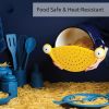 1pc Pasta Strainer - Cute Monster Eye Design - BPA Free Food Strainer For Kitchen - Noodle And Pot Strainer Kitchen Accessory Gift