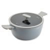 Thyme & Table Nonstick Eden Cookware, 12-Piece Set, Cool Grey