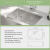 30 Inch Farmhouse Kitchen Sink - 30"x21"x10" Stainless Steel Apron Front Farmhouse Sink 10 Inch Deep 16 Gauge Single Bowl Kitchen Sink Basin