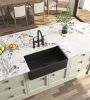 Inch White Farmhouse Sink Deep Apron Sink Undermount Farmhouse Kitchen Sink Single Farm Sink