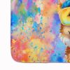 Corgi Hippie Dawg Memory Foam Kitchen Mat Machine Washable Anti-Fatigue Mat Cushion Comfort Bath Mat or Kitchen Rug