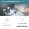 Undermount Sink 27 x 18 x 9 inch - Single Bowl Stainless Steel Sink 16 Gauge - Handmade Kitchen Sink