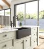 Inch White Farmhouse Sink Deep Apron Sink Undermount Farmhouse Kitchen Sink Single Farm Sink