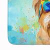 Cairn Terrier Hippie Dawg Memory Foam Kitchen Mat Machine Washable Anti-Fatigue Mat Cushion Comfort Bath Mat or Kitchen Rug