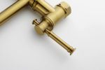 Pot Filler Faucet Wall Mount Pot Filler Faucet, Modern Brass Pot Filler Two-Attachment Wall Mount Folding Kitchen Pot Filler Swing Arm