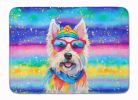 Westie Hippie Dawg Memory Foam Kitchen Mat Machine Washable Anti-Fatigue Mat Cushion Comfort Bath Mat or Kitchen Rug