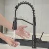 Touchless Sensor Commercial Style Pull-Down Single Handle Kitchen Faucet