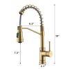 Touchless Sensor Commercial Style Pull-Down Single Handle Kitchen Faucet