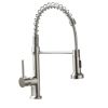 The new model is beautiful and durable Single Handle Pull-Down Sprayer Kitchen Faucet in Black+Gold