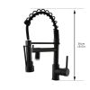 New Single Handle LED kitchen faucet with pull-down kitchen faucet in Black