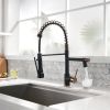 New Single Handle LED kitchen faucet with pull-down kitchen faucet in Black