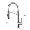 Touchless Sensor Commercial Style Pull-Down Single Handle Kitchen Faucet