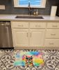 Chihuahua Hippie Dawg Memory Foam Kitchen Mat Machine Washable Anti-Fatigue Mat Cushion Comfort Bath Mat or Kitchen Rug