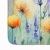 Lavender in Watercolor Memory Foam Kitchen Mat Machine Washable Anti-Fatigue Mat Cushion Comfort Bath Mat or Kitchen Rug