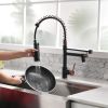 New Single Handle LED kitchen faucet with pull-down kitchen faucet in Black