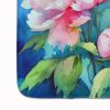 Peonies in Watercolor Memory Foam Kitchen Mat Machine Washable Anti-Fatigue Mat Cushion Comfort Bath Mat or Kitchen Rug